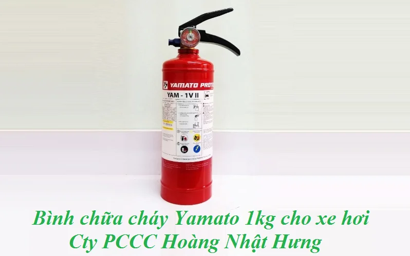 Bình chữa cháy Yamato 1kg cho xe hơi