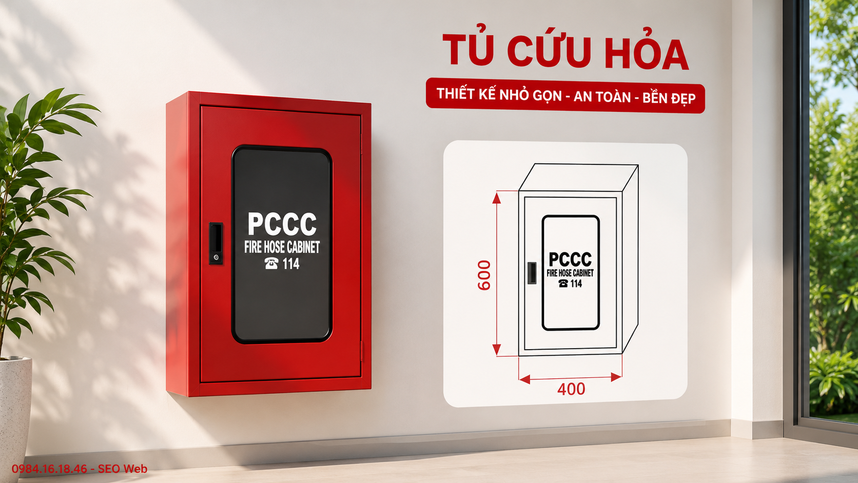 Tủ chữa cháy vách tường có cấu tạo chắc chắn giúp bảo quản thiết bị an toàn Tủ chữa cháy vách tường có cấu tạo chắc chắn giúp bảo quản thiết bị an toàn
