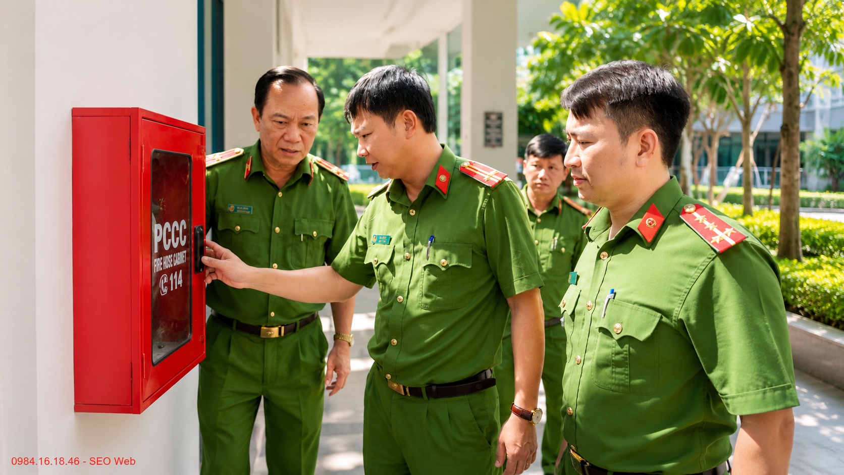 Lắp đặt tủ chữa cháy cần phù hợp tiêu chuẩn an toàn hiện hành
