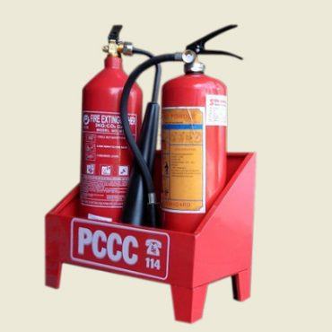 Kệ đôi để đặt 2 bình chữa cháy