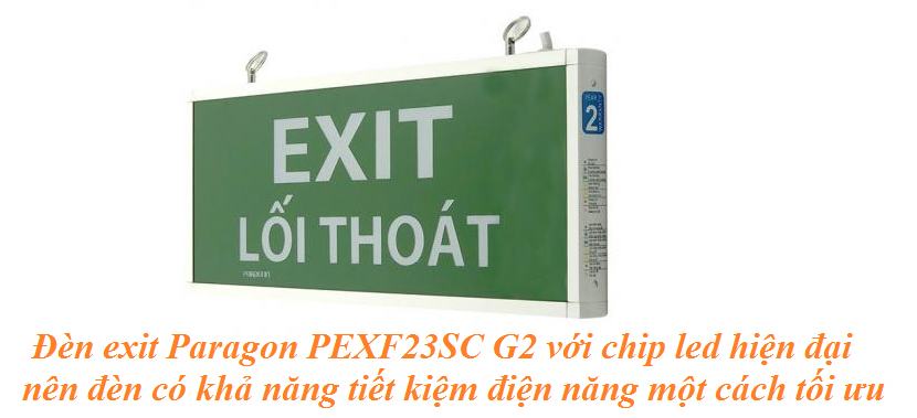 Mua đèn exit Paragon PEXF23SC-G2