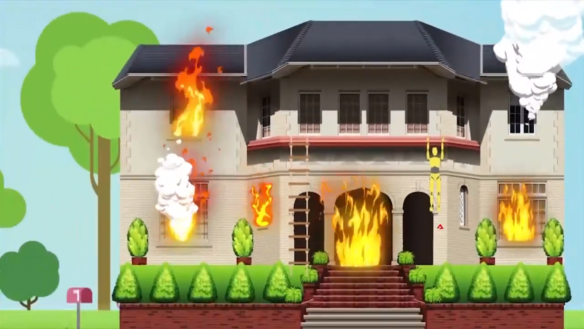 Nếu không ở quá xa mặt đất, hãy cố gắng thoát thân bằng đường cửa sổ