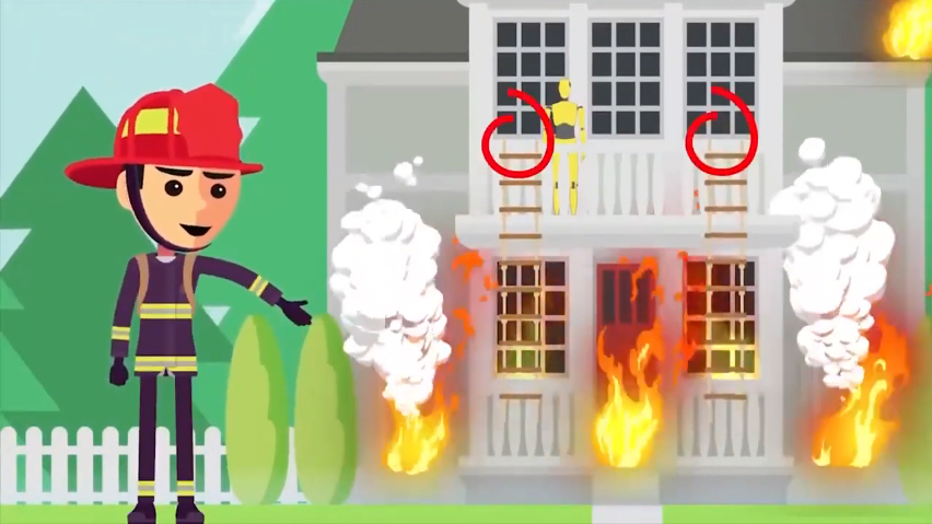 Cất thang giây ở các tầng cao nhất