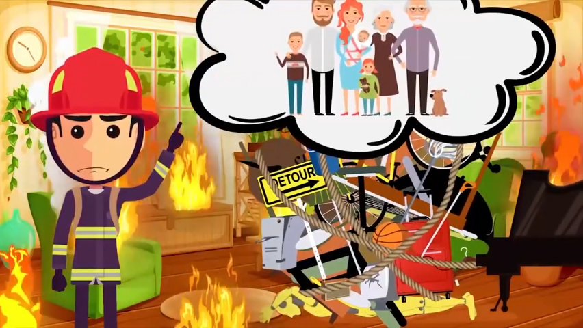 Chạy ra khỏi nhà ngay lập tức