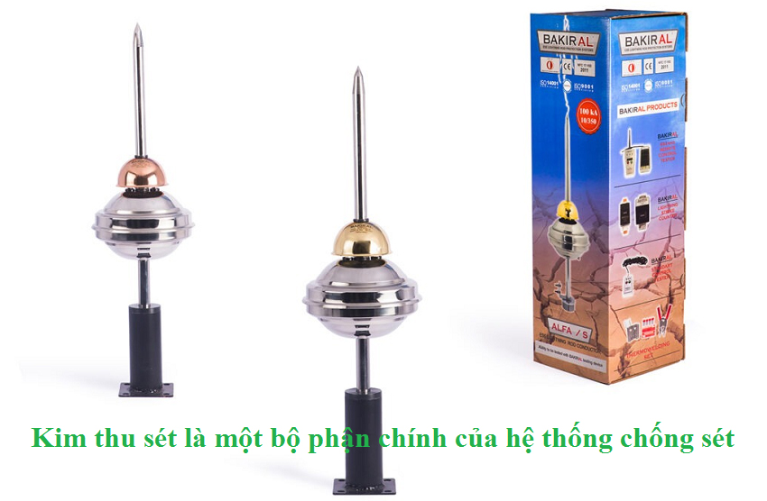 Kim thu sét (còn gọi là thanh kim thu sét hoặc chống sét) là một thiết bị được sử dụng để bảo vệ các công trình, tòa nhà, cơ sở, và các thiết bị khỏi hậu quả của sét đánh Kim thu sét (còn gọi là thanh kim thu sét hoặc chống sét) là một thiết bị được sử dụng để bảo vệ các công trình, tòa nhà, cơ sở, và các thiết bị khỏi hậu quả của sét đánh