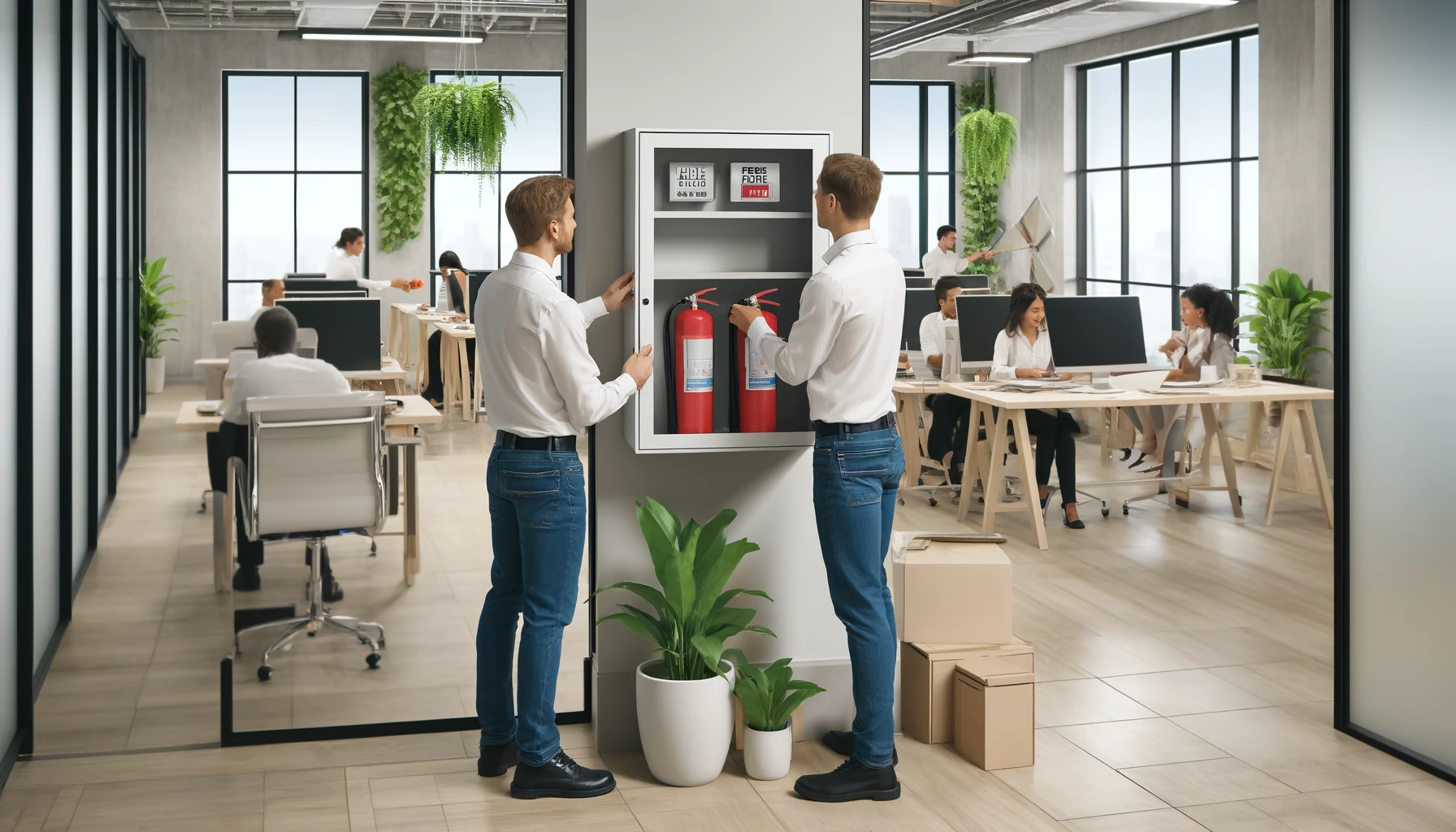 Khi chọn tủ chữa cháy, cần quan tâm kích thước sao cho phù hợp với thiết bị bên trong