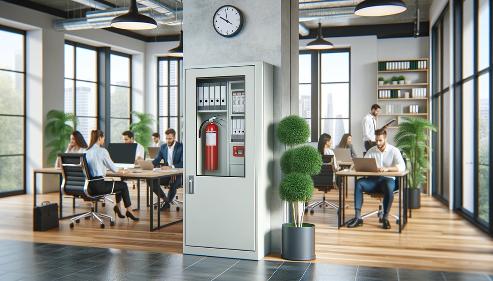 trang bị tủ chữa cháy tại Cty PCCC Hoàng Nhật Hưng