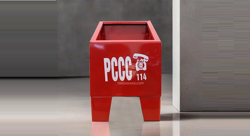 Kệ đơn bình chữa cháy được sử dụng phổ biến trong nhiều công trình và nhà xưởng