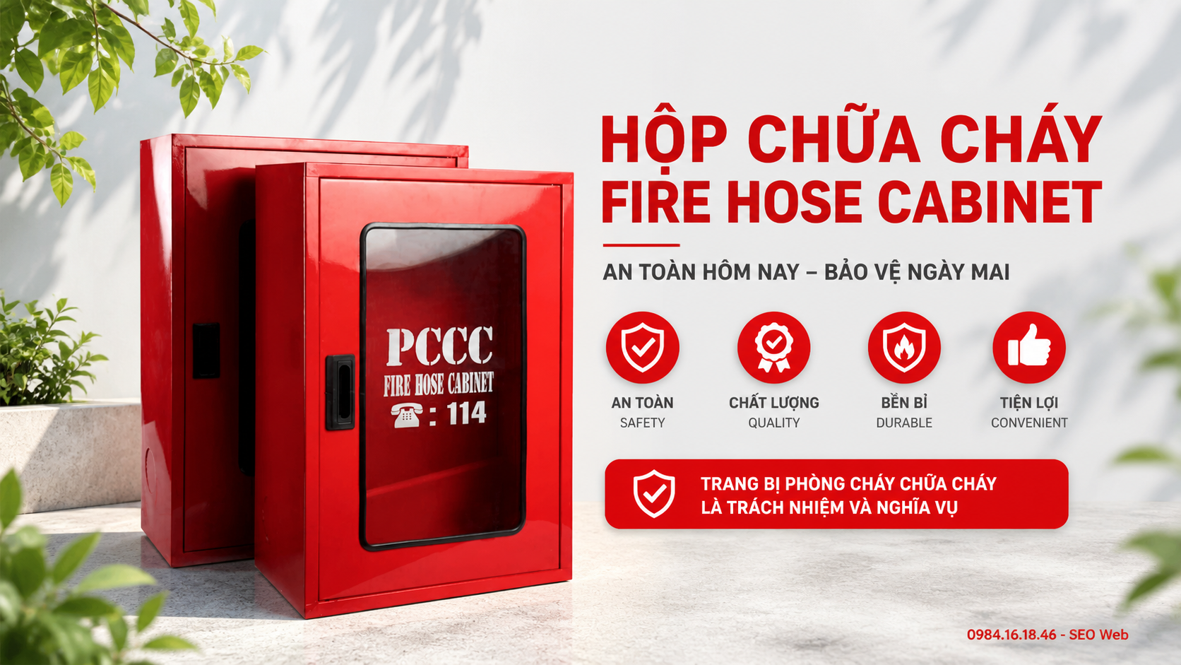Tủ cứu hỏa là thiết bị quan trọng trong hệ thống phòng cháy chữa cháy tại nhiều công trình