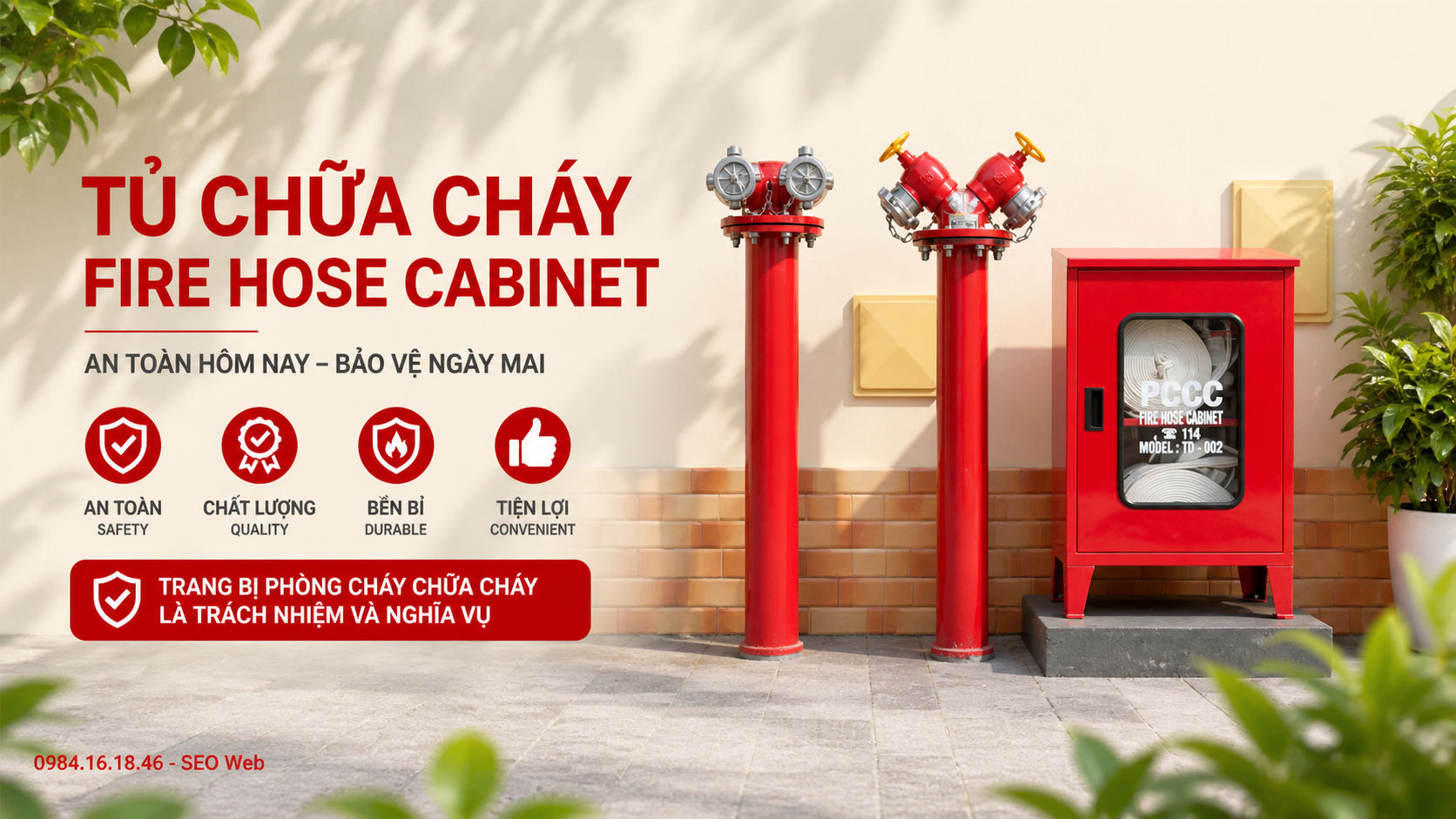 Có thể lắp đặt trong nhà máy, văn phòng hoặc khu dân cư đều phù hợp.