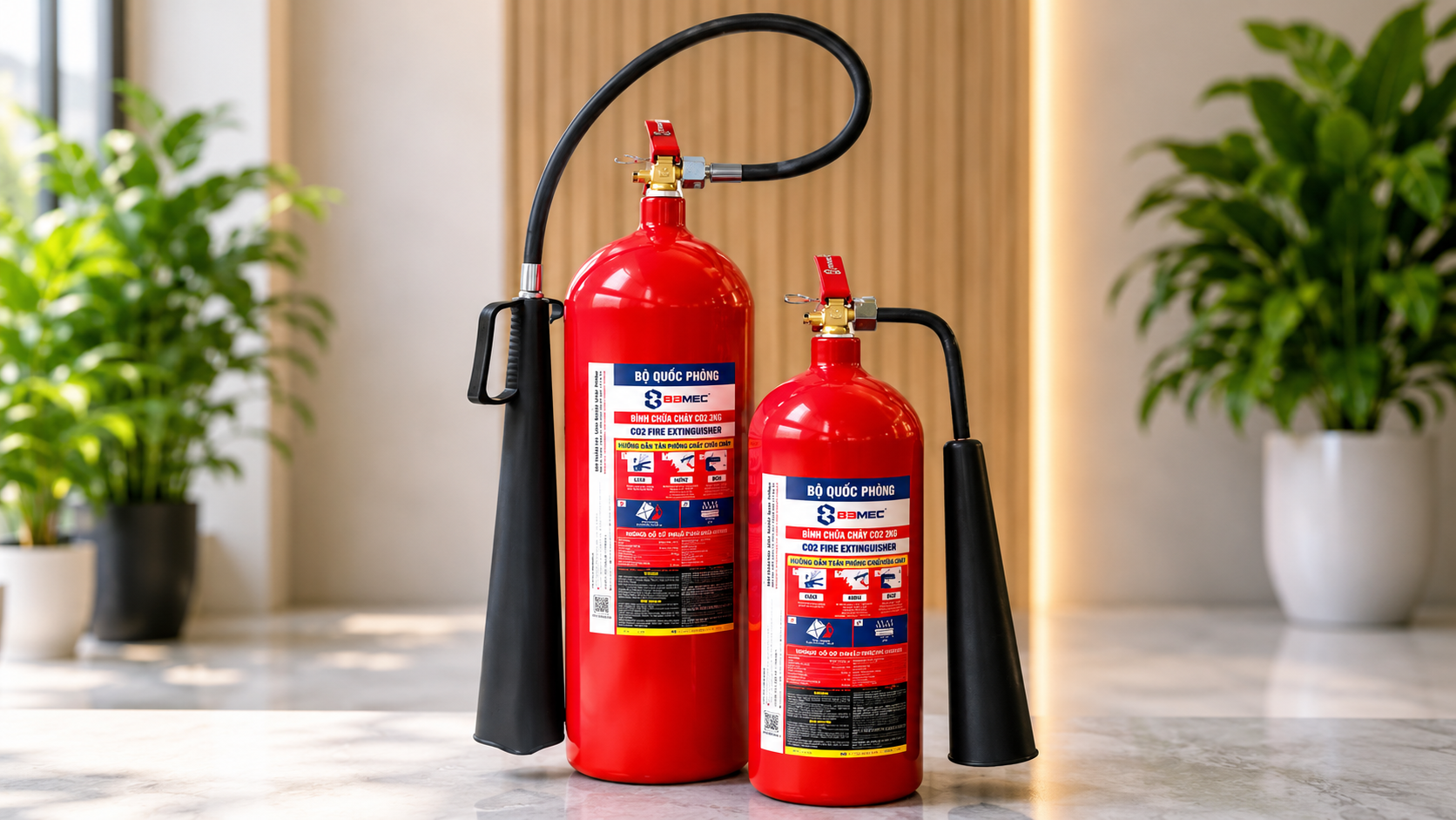 Bảng giá bình chữa cháy CO2 theo từng dung tích sử dụng
