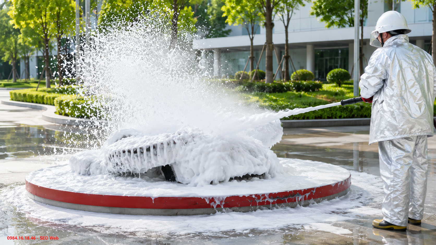 Cơ chế tạo bọt của bình chữa cháy Foam khi dập lửa