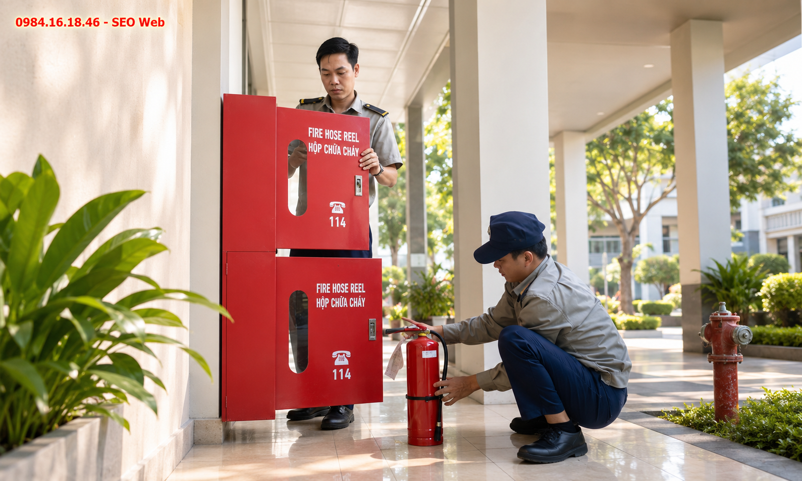 Kiểm tra bình chữa cháy hàng tháng theo quy trình an toàn Kiểm tra bình chữa cháy hàng tháng theo quy trình an toàn