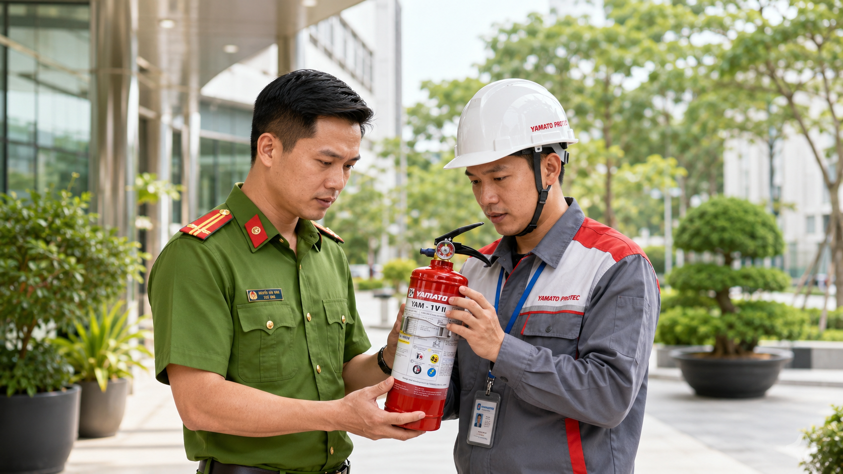 Kiểm tra bình chữa cháy sau khi sử dụng để đánh giá tình trạng Kiểm tra bình chữa cháy sau khi sử dụng để đánh giá tình trạng