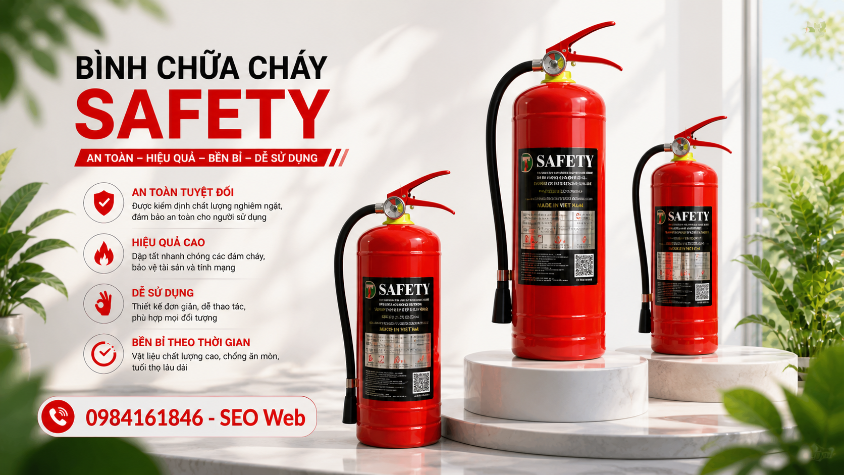 Cách chọn bình chữa cháy bột phù hợp nhu cầu thực tế