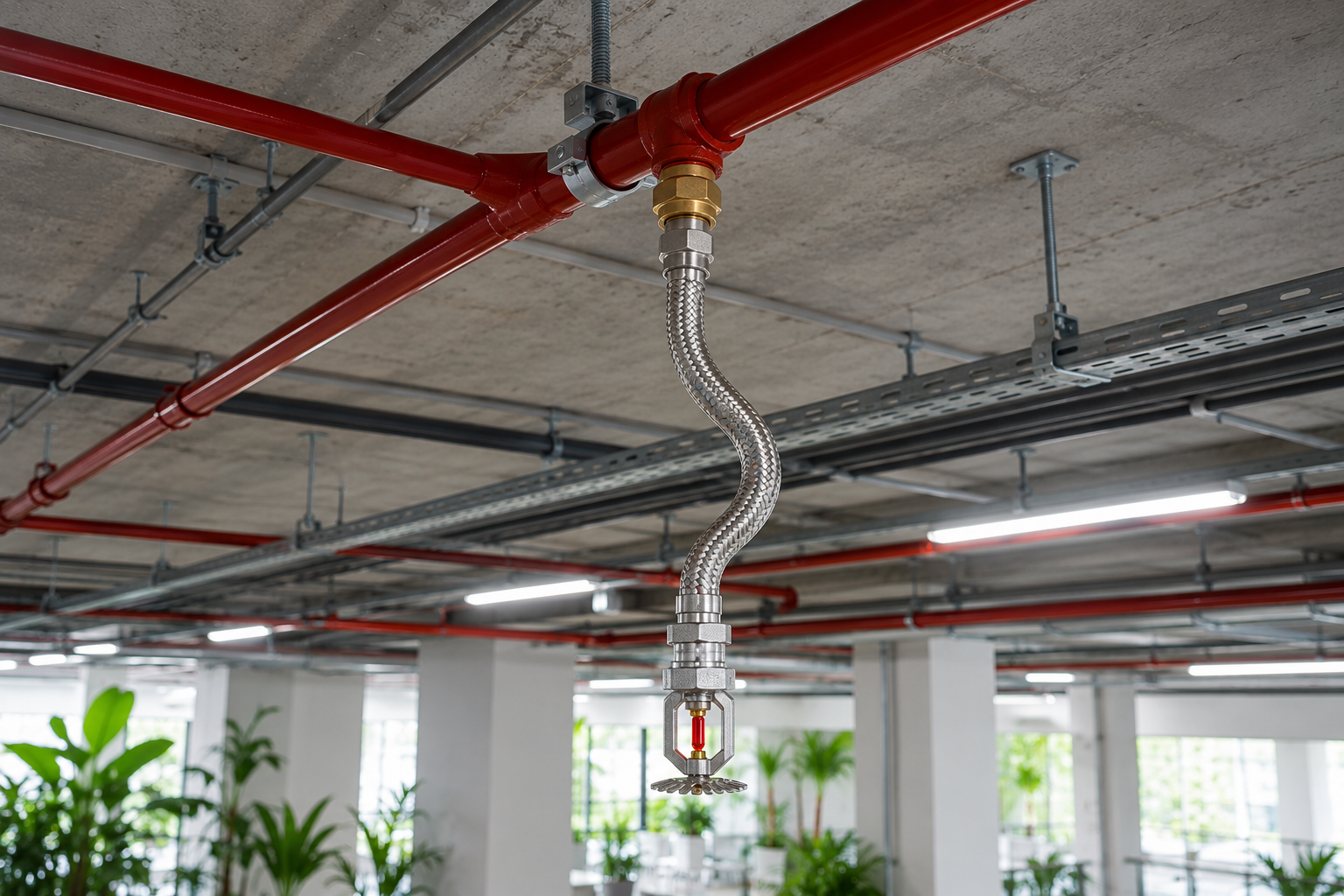 Ống mềm kết nối đầu phun sprinkler tiêu chuẩn chất lượng cao