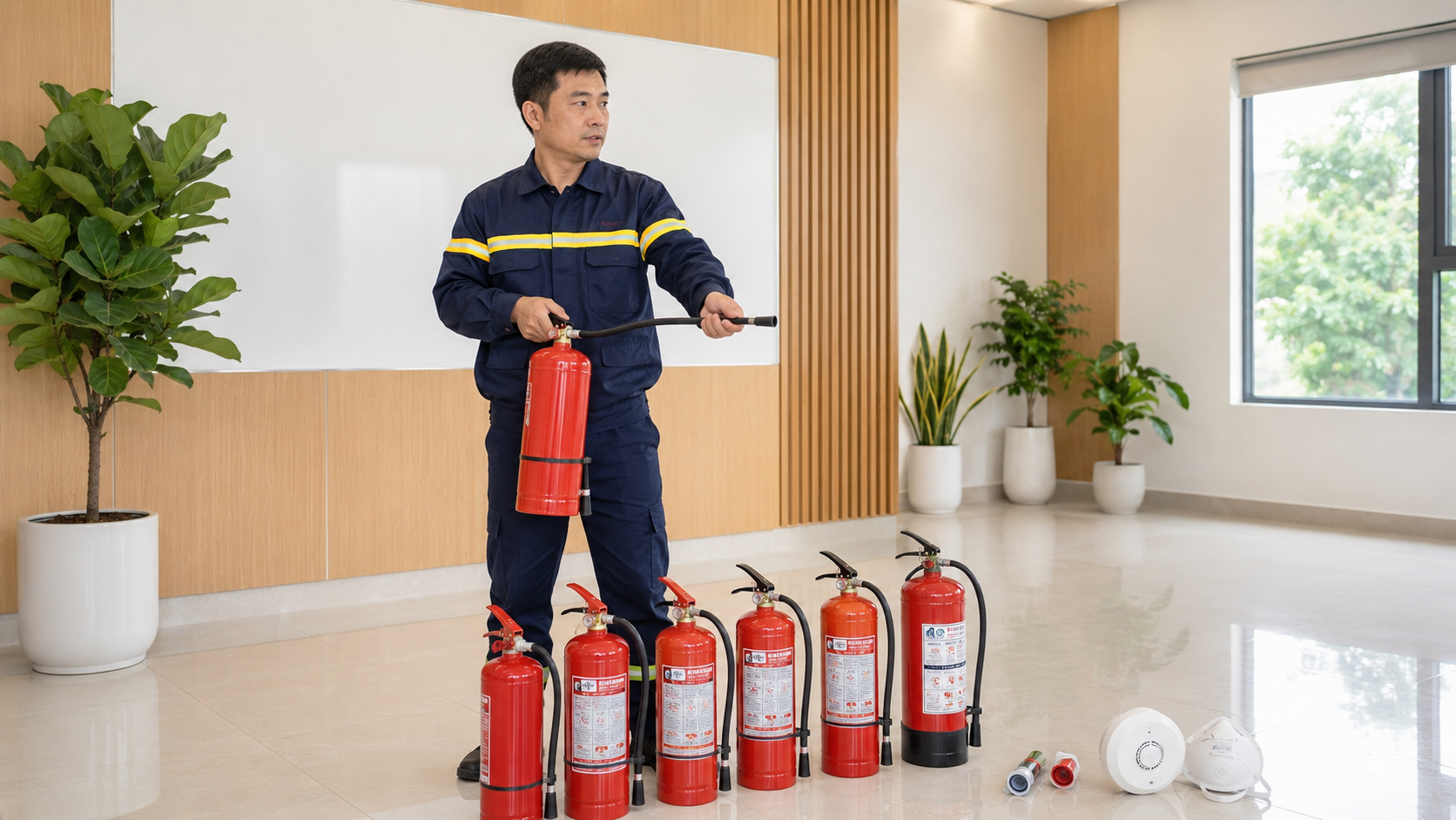Huấn luyện sử dụng bình chữa cháy góp phần nâng cao an toàn PCCC