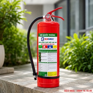 Bình chữa cháy bột ABC 6kg Bộ Quốc Phòng