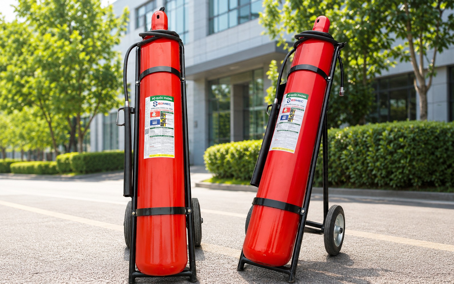 Bình chữa cháy CO2 24kg Bộ Quốc Phòng xử lý tốt các đám cháy chất lỏng dễ bắt lửa. Bình chữa cháy CO2 24kg Bộ Quốc Phòng xử lý tốt các đám cháy chất lỏng dễ bắt lửa.