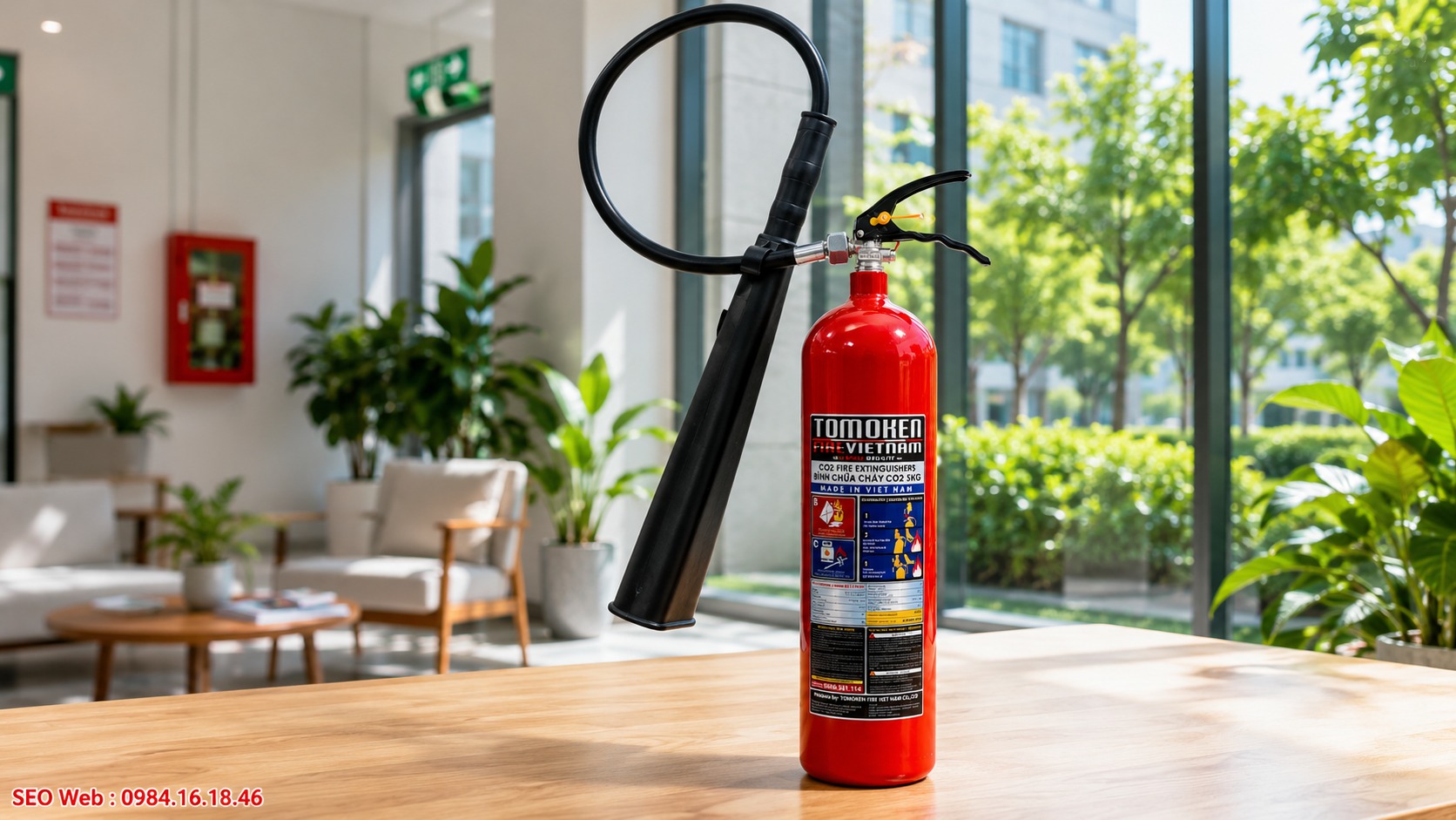 Bình chữa cháy Tomoken khí CO2 5KG Bình chữa cháy Tomoken khí CO2 5KG
