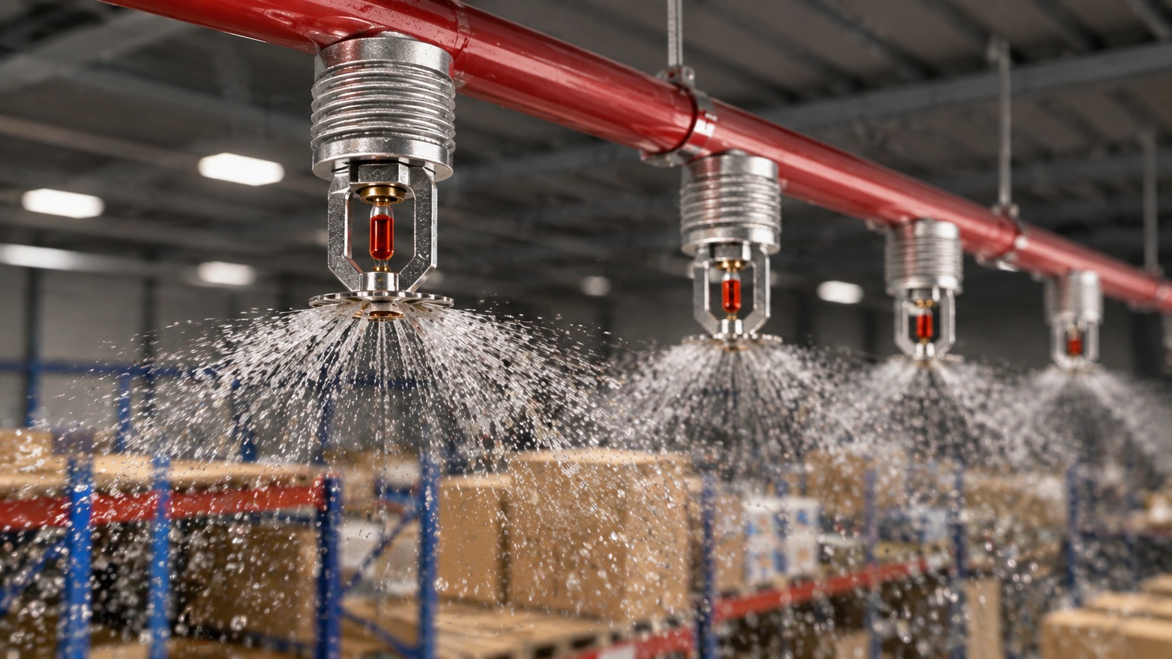 Bộ phận cảm nhiệt của đầu phun chữa cháy Sprinkler tiếp nhận nhiệt từ đám cháy