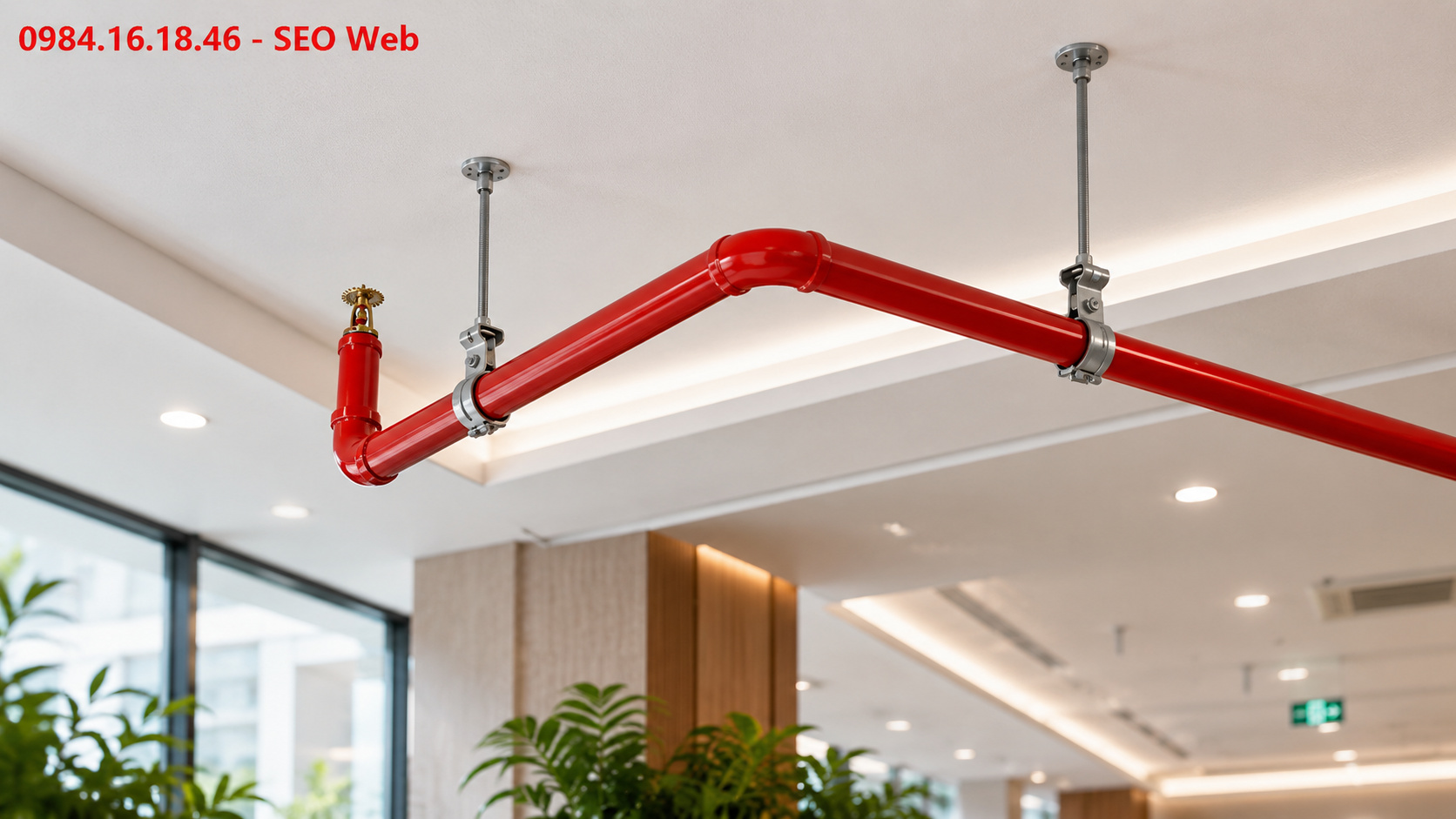 Khả năng phân phối nước rộng của đầu phun hướng lên Đầu phun hướng lên phân phối nước rộng và tương đối đồng đều