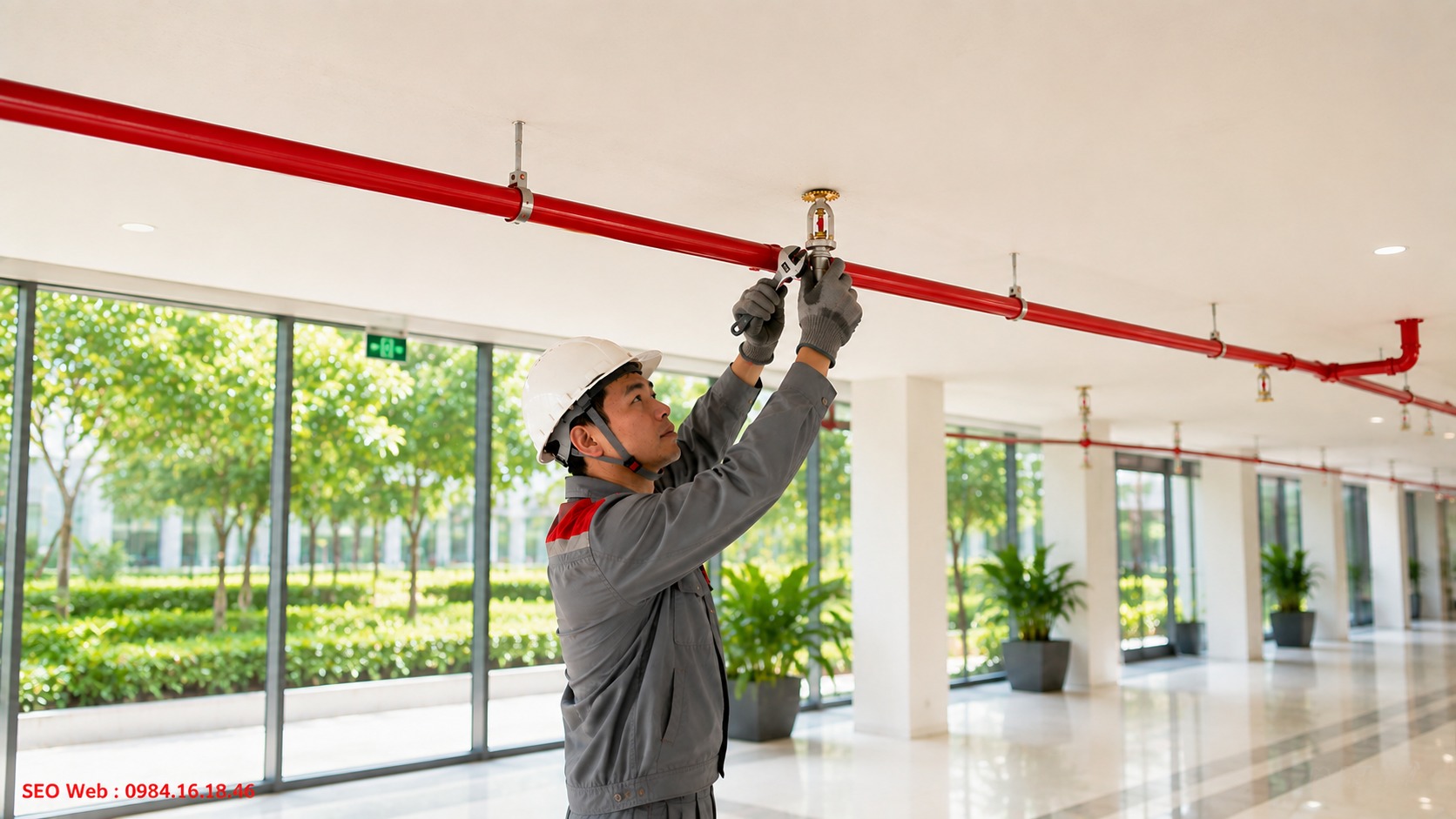Đầu phun sprinkler bị bám bụi lâu ngày trong quá trình sử dụng Bụi tích tụ có thể ảnh hưởng độ nhạy và vùng phân phối nước