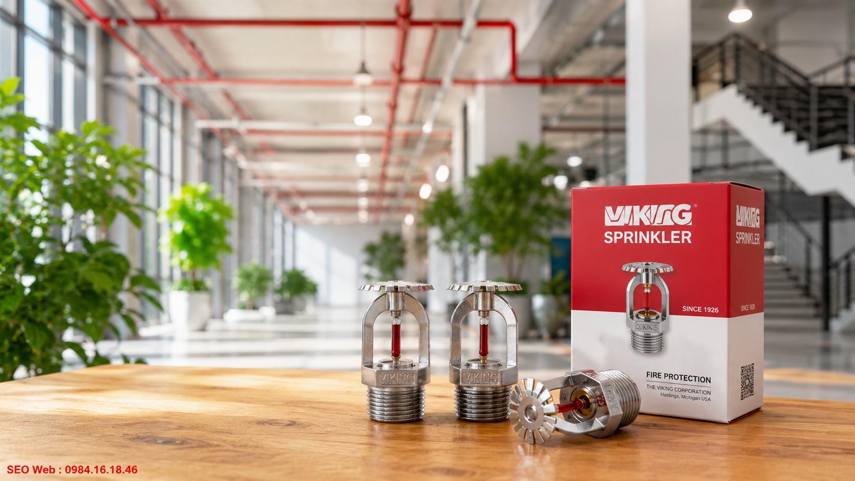 Đầu phun hướng lên Viking cho hệ thống phòng cháy chuyên nghiệp Đầu phun chữa cháy Sprinkler hướng lên Viking cho công trình chuyên nghiệp