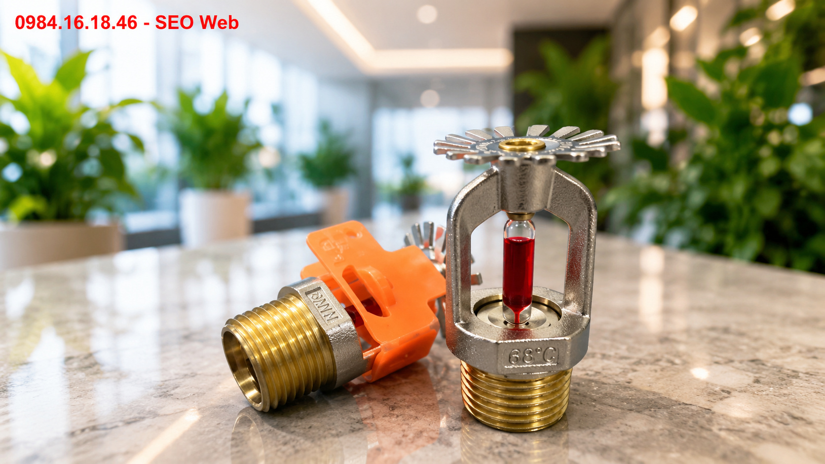 Hệ số lưu lượng và áp suất đầu phun Sprinkler hướng lên