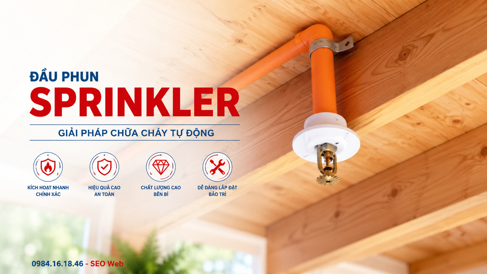Phân biệt cơ chế kích hoạt nhiệt của Sprinkler với nguyên lý phát hiện đầu báo khói