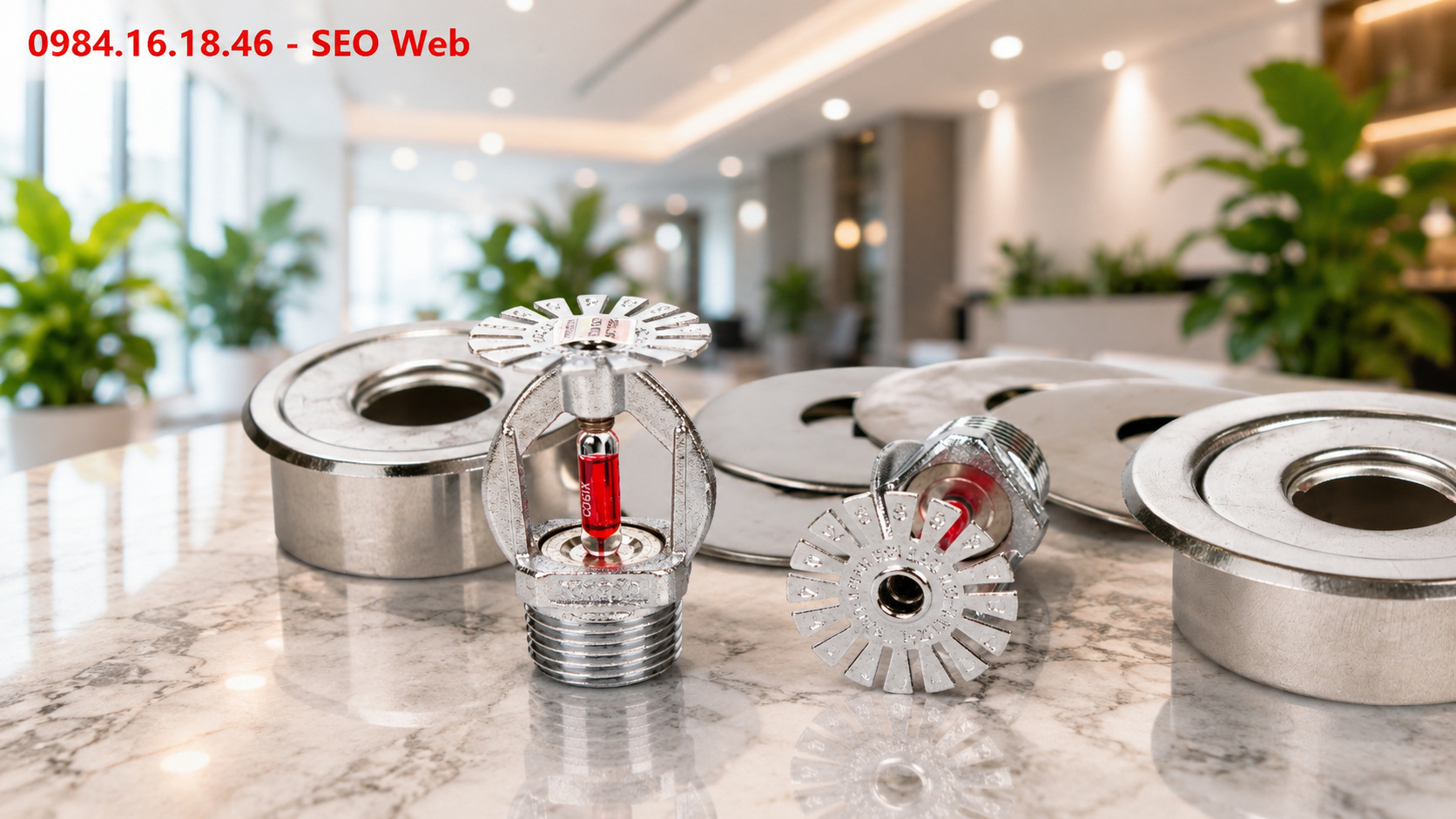Kích thước ren và vật liệu hoàn thiện đầu phun Sprinkler