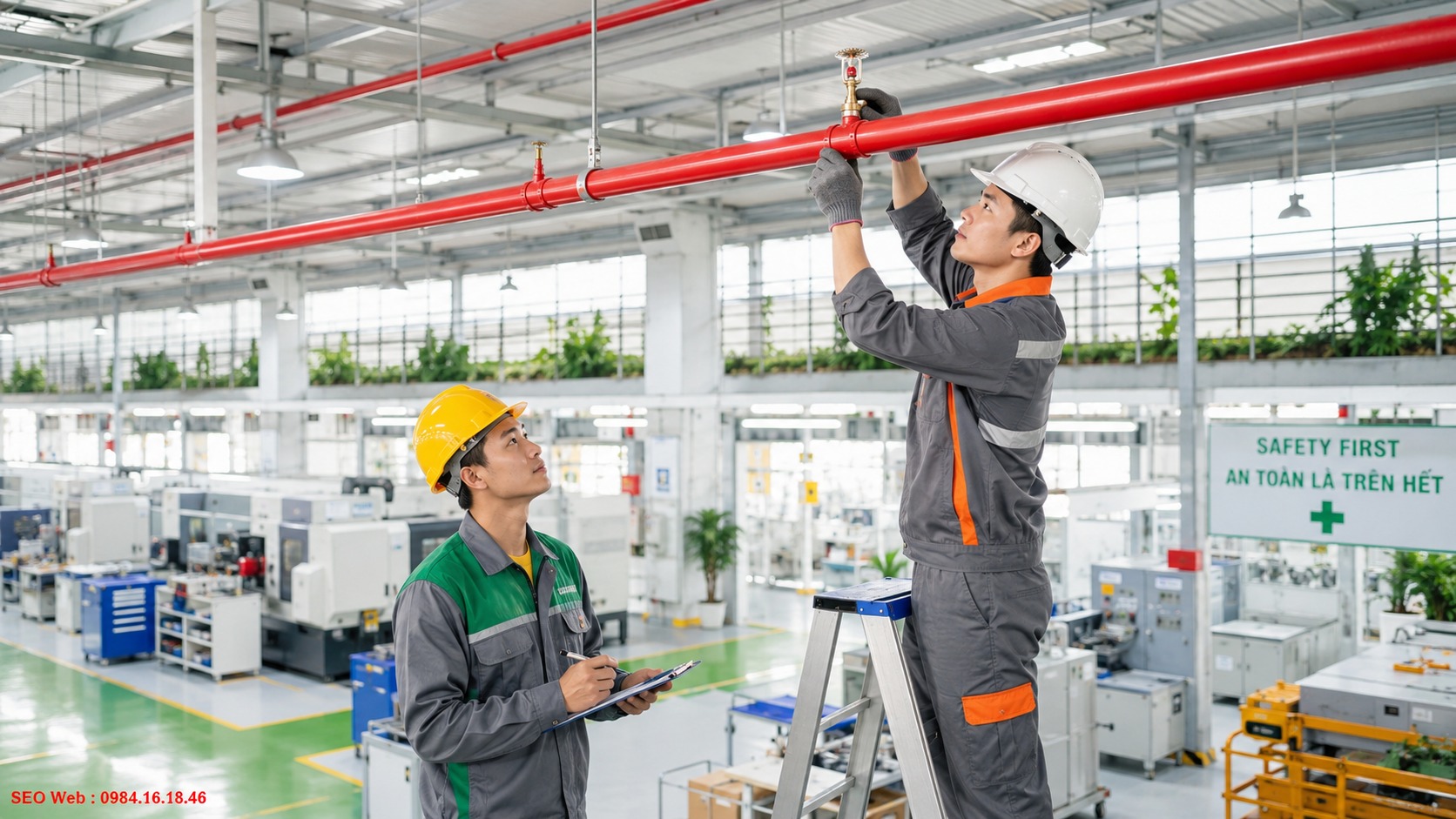 Các bước kiểm tra đầu phun trước khi đưa vào lắp đặt Kiểm tra chất lượng đầu phun Sprinkler hướng lên trước khi lắp đặt