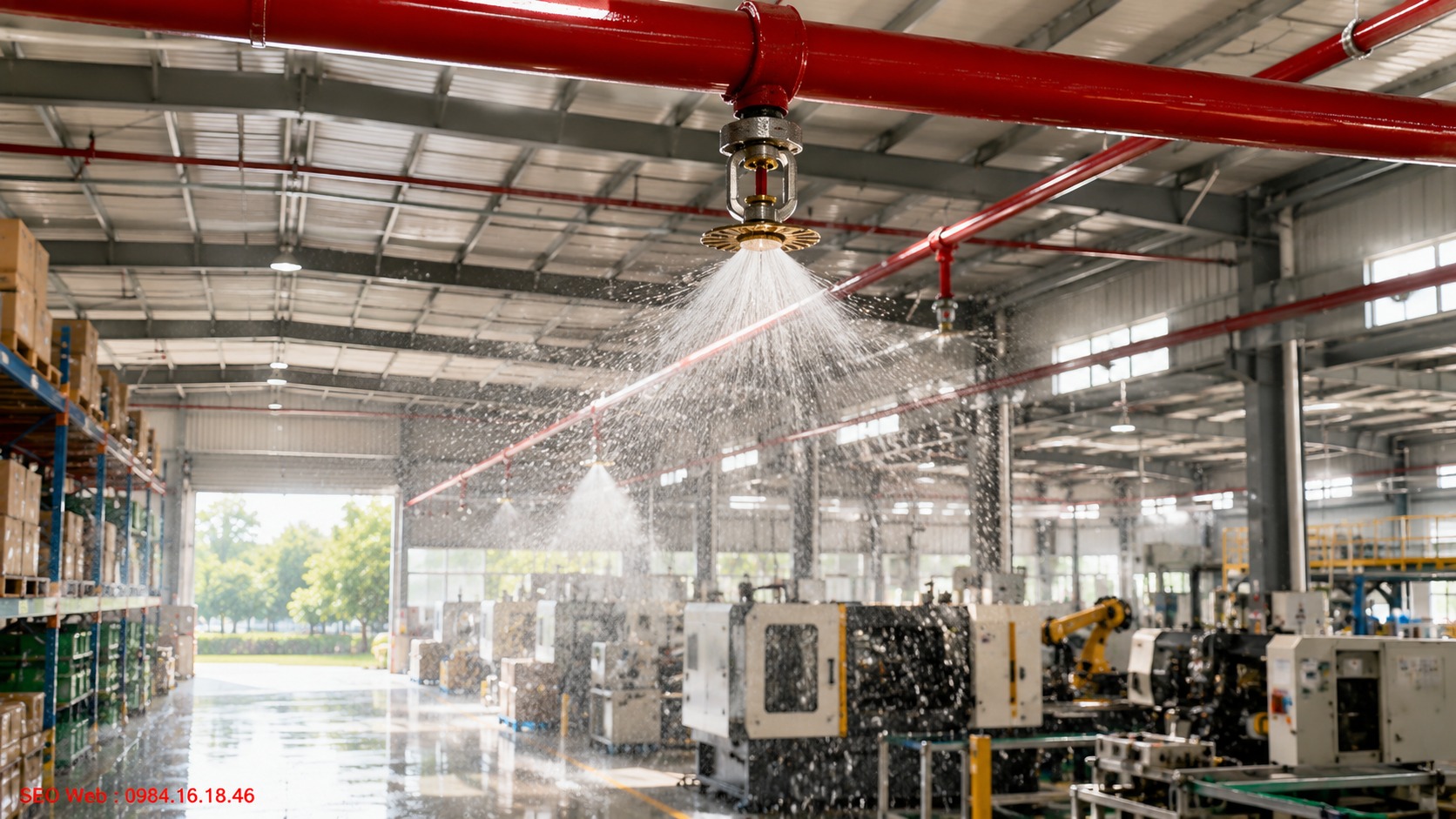 Chọn cấp nhiệt Sprinkler phù hợp từng không gian sử dụng Lựa chọn bóng thủy tinh theo từng khu vực giúp đầu phun hoạt động phù hợp điều kiện nhiệt