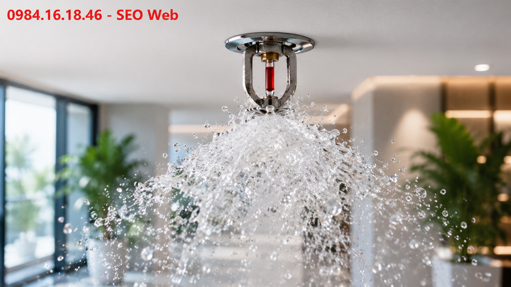 Nguyên lý hoạt động của đầu phun Sprinkler hướng xuống khi gặp nhiệt độ cao