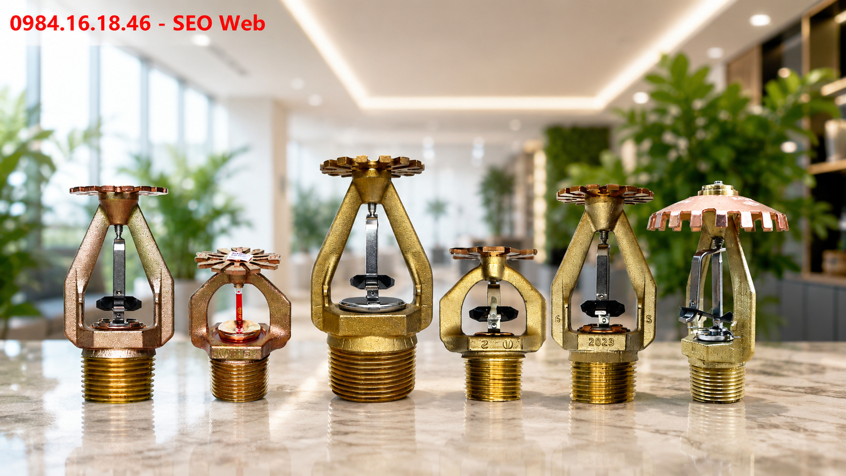 Cách phân biệt các dòng đầu phun Sprinkler hướng lên Các loại đầu phun Sprinkler hướng lên theo nhiệt độ và vật liệu