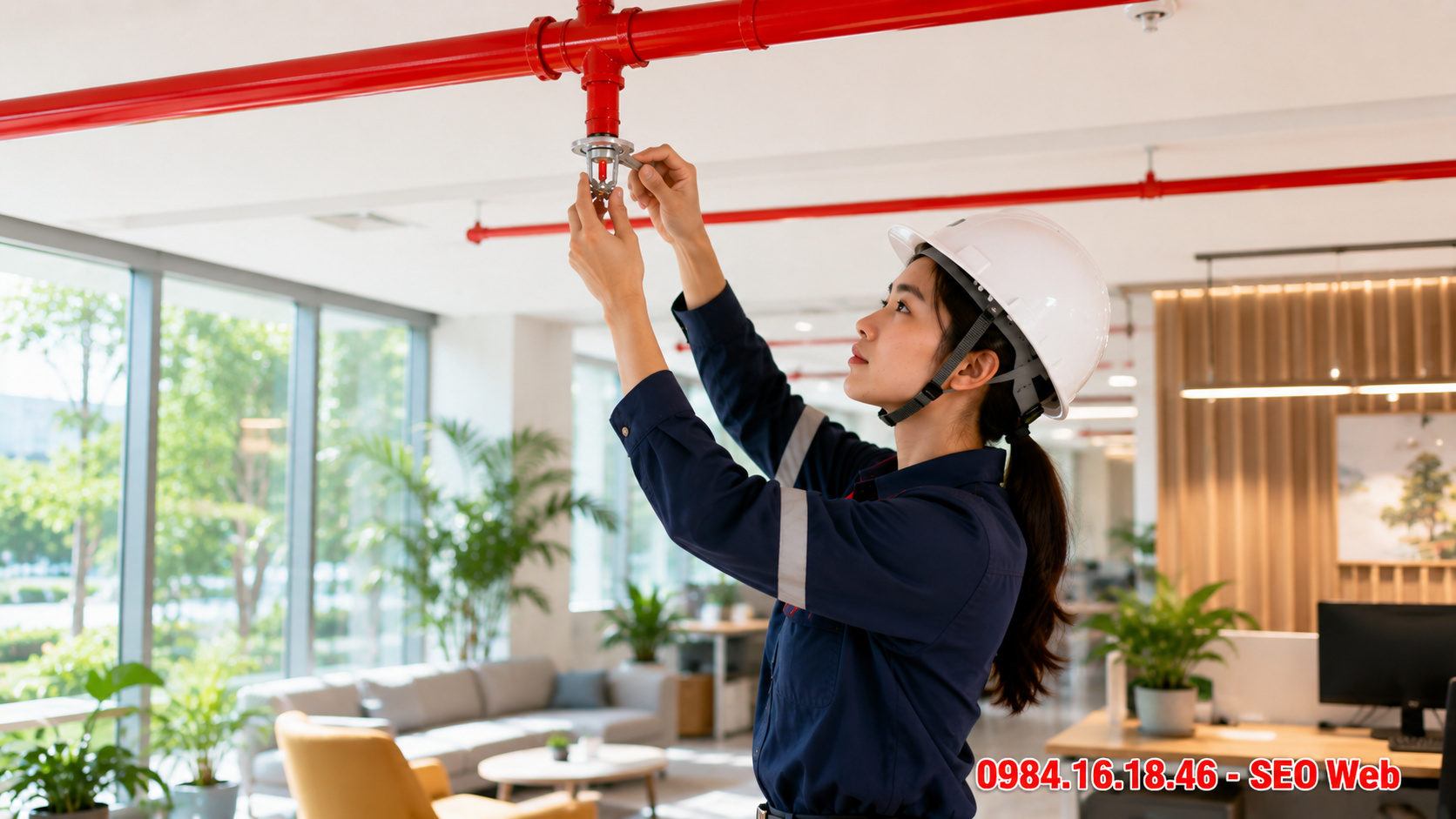 Khả năng thi công và thay thế sprinkler hướng xuống dễ dàng Đầu phun sprinkler hướng xuống thuận tiện trong lắp đặt và thay thế