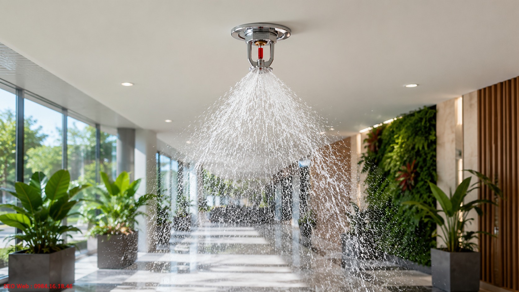 Giải pháp sprinkler linh hoạt dành cho nhiều loại hình công trình Đầu phun sprinkler hướng xuống phù hợp nhiều loại công trình khác nhau