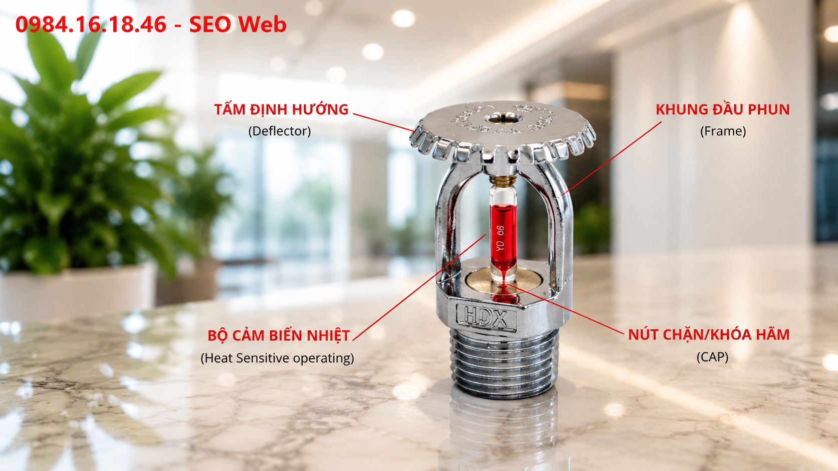 Tấm hướng dòng phân phối nước của đầu phun Sprinkler hướng lên