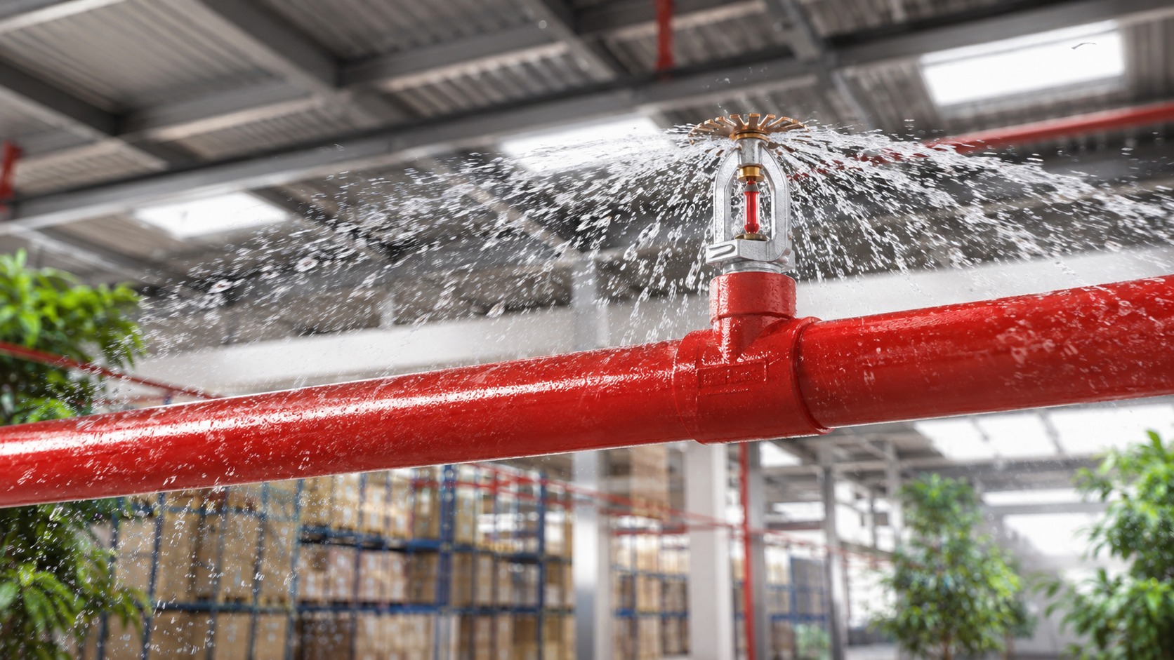 Vai trò tấm hướng dòng trong phân phối nước chữa cháy Tấm hướng dòng đầu phun Sprinkler phân phối nước quanh khu vực