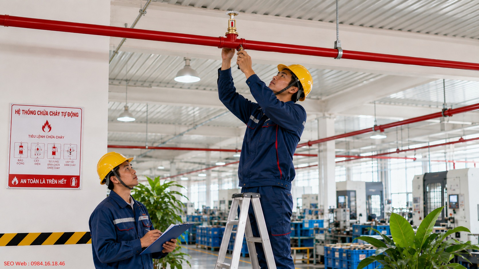 Kiểm tra định kỳ giúp đầu phun sprinkler luôn sẵn sàng hoạt động Vai trò bảo trì định kỳ giúp đầu phun sprinkler hoạt động ổn định