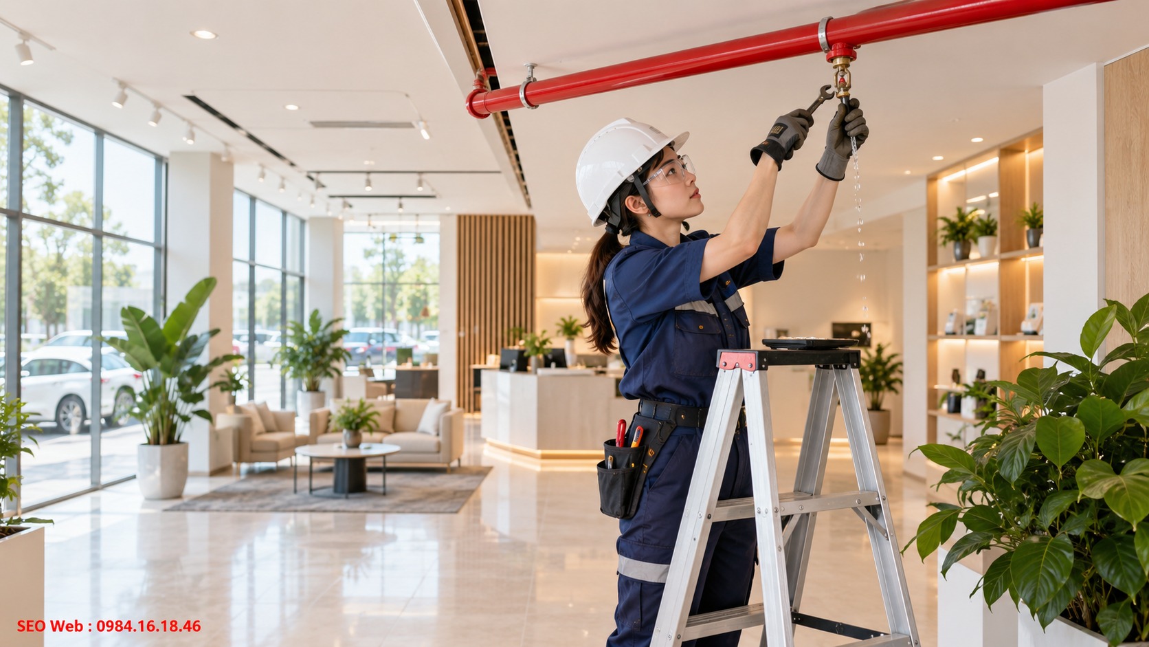 Chăm sóc đường ống Sprinkler để giảm nguy cơ rò đầu phun Bảo dưỡng hệ thống đường ống Sprinkler giúp hạn chế rò rỉ tái diễn