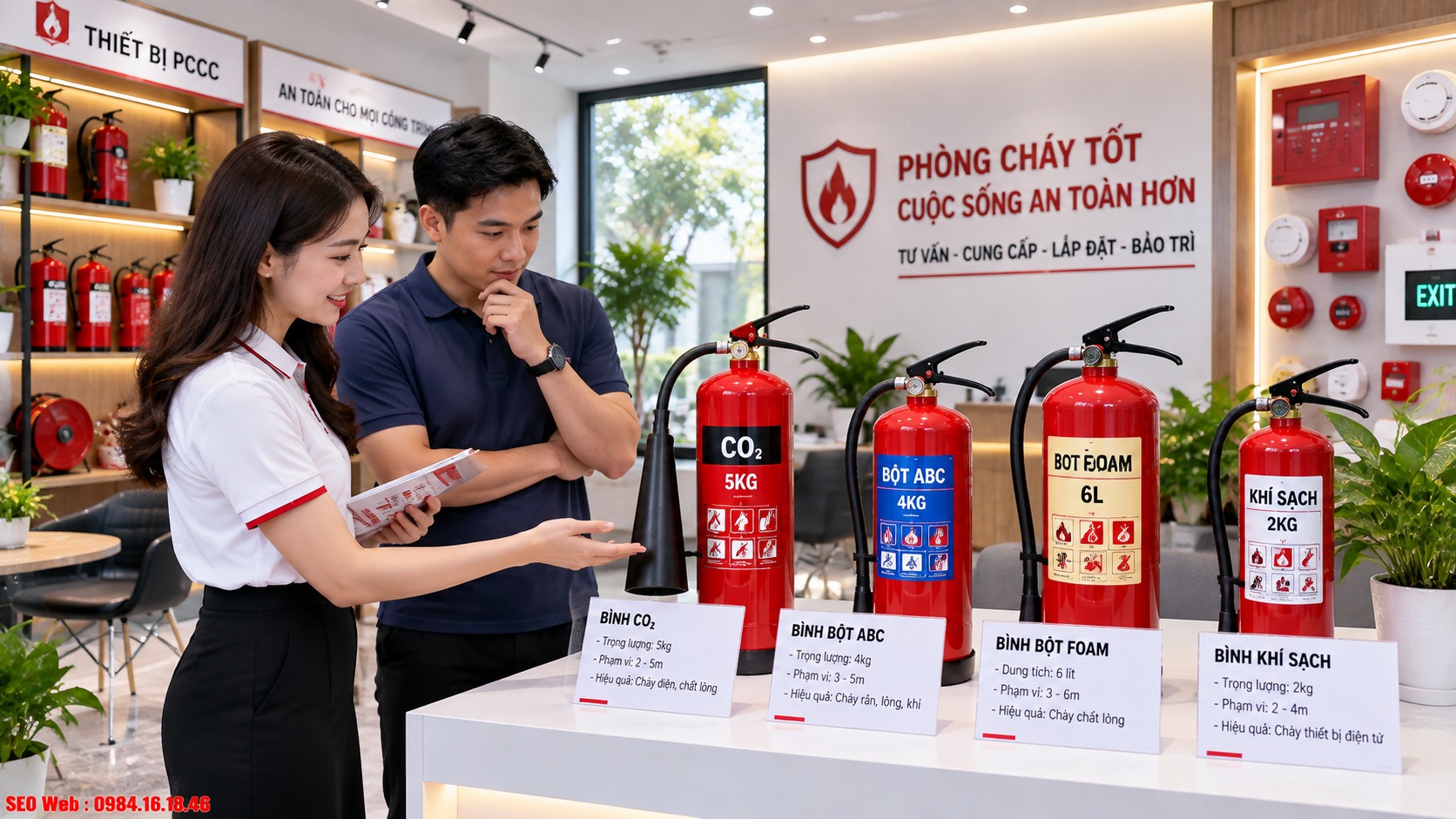 Lựa chọn bình chữa cháy phù hợp giúp xử lý đúng từng đám cháy