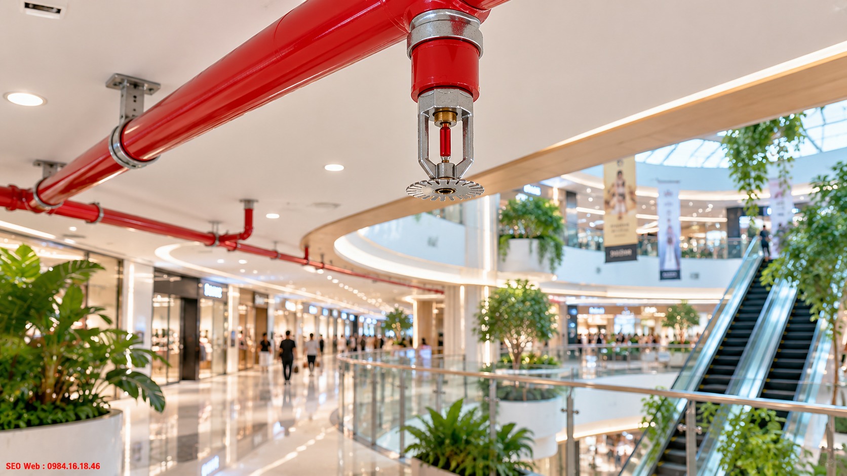 Cấu tạo và đặc điểm đầu phun Sprinkler hướng xuống Đặc điểm đầu phun Sprinkler hướng xuống lắp dưới trần