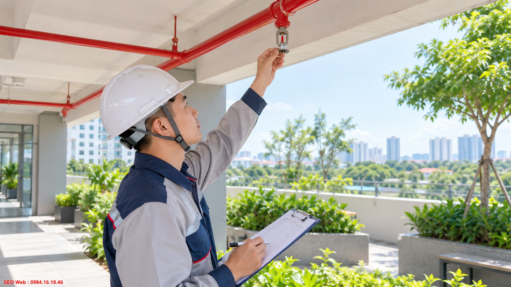 Đánh giá khả năng vận hành ổn định của hệ thống Sprinkler Đánh giá hoạt động hệ thống Sprinkler sau khi sửa chữa đầu phun rò