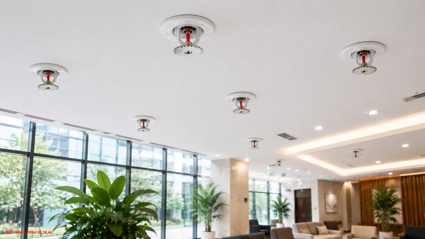 Đầu phun Sprinkler âm trần thẩm mỹ dành cho công trình hiện đại