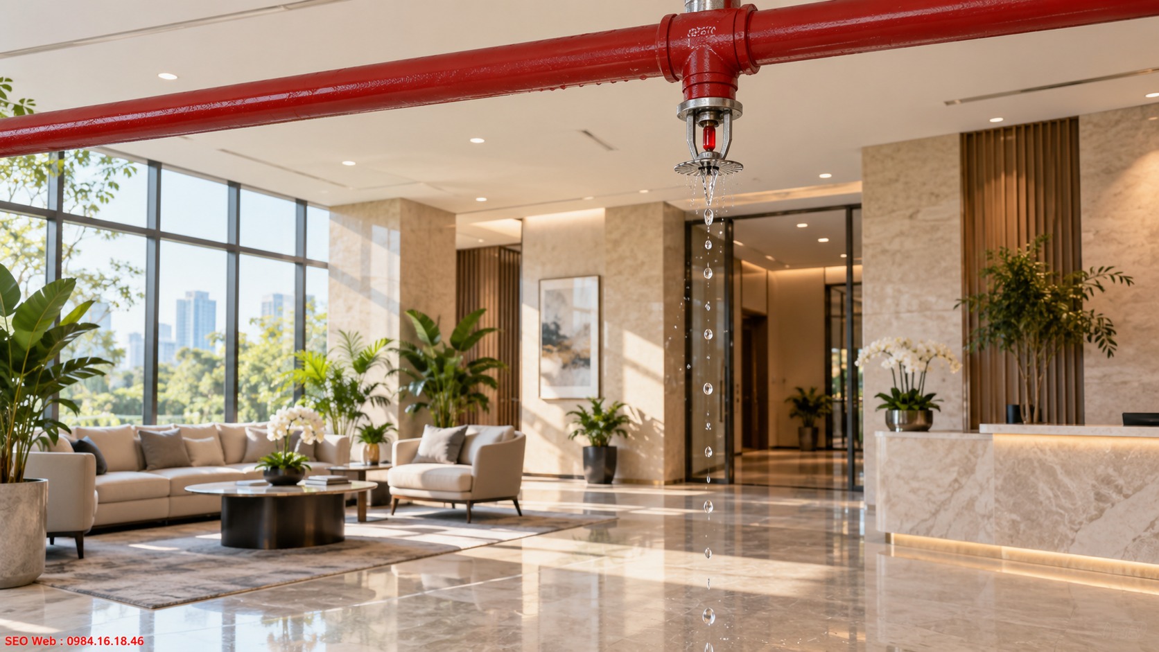 Nhận biết đầu phun Sprinkler xuống cấp do ăn mòn hư hỏng Đầu phun Sprinkler bị ăn mòn hoặc hư hỏng gây mất độ kín