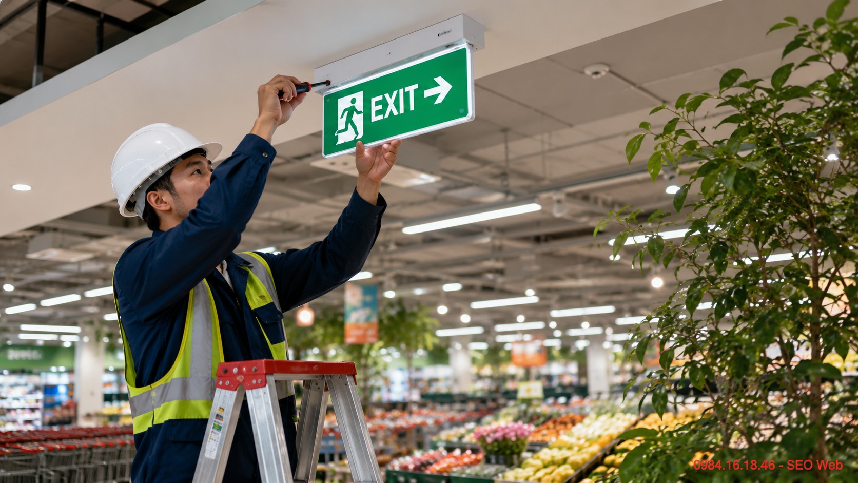 Lắp đặt và bảo trì đèn Exit đúng kỹ thuật giúp thiết bị hoạt động ổn định
