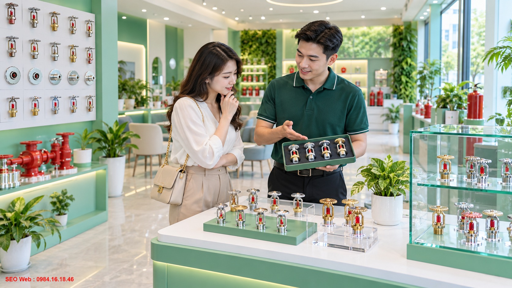 Kiểm tra ren và đầu nối trước khi lựa chọn đầu phun Lựa chọn kích thước ren và kiểu kết nối đầu phun tương thích đường ống