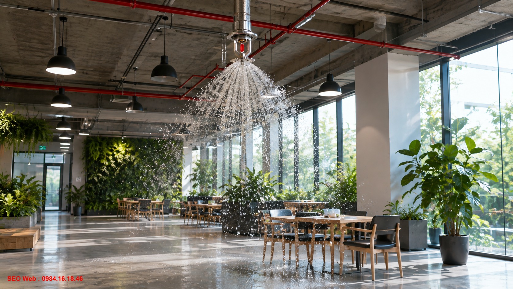 Xác định phạm vi bảo vệ trước khi bố trí các đầu phun Sprinkler Lựa chọn phạm vi bảo vệ đầu phun theo diện tích và cách bố trí công trình