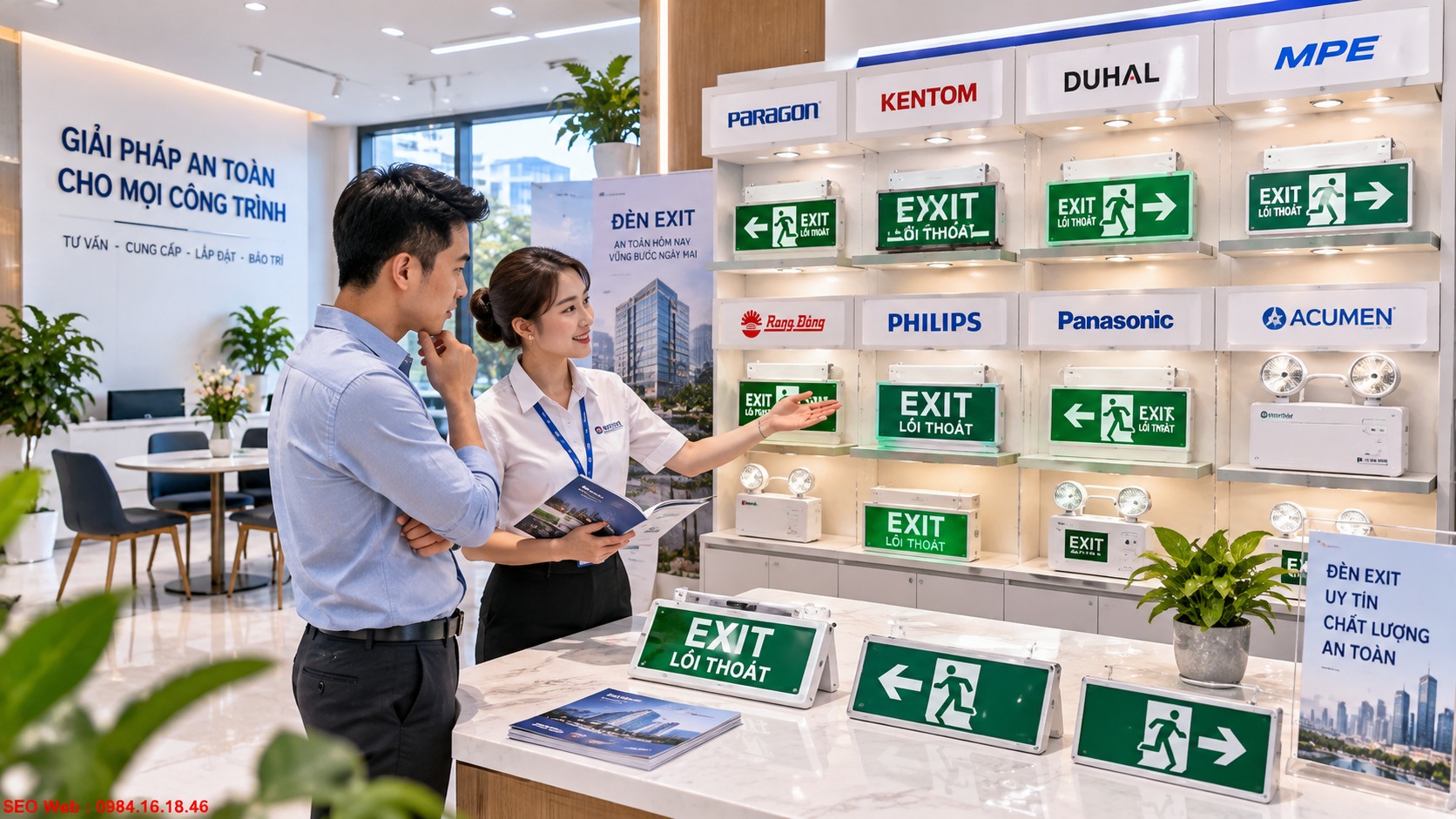 Lựa chọn thương hiệu đèn Exit uy tín giúp đảm bảo chất lượng lâu dài